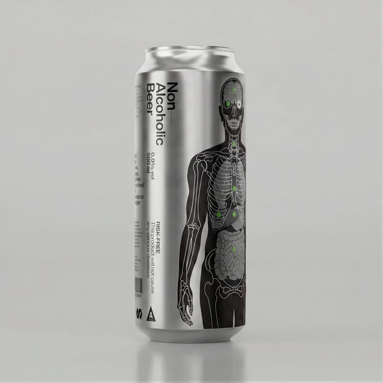 Person carrying Non-Alcoholic Beer 6-pack